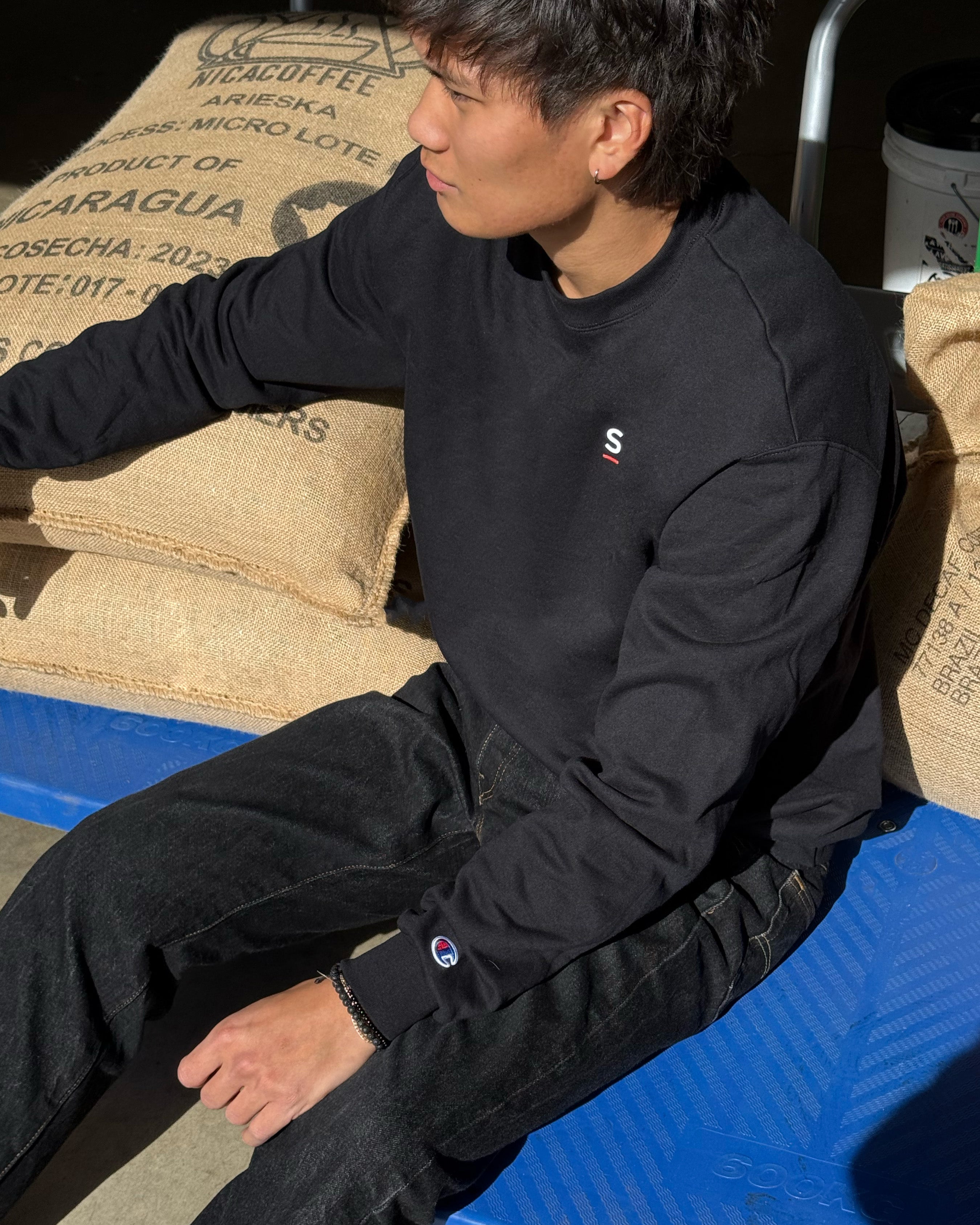 Solid Coffee Champion Crewneck Sweater