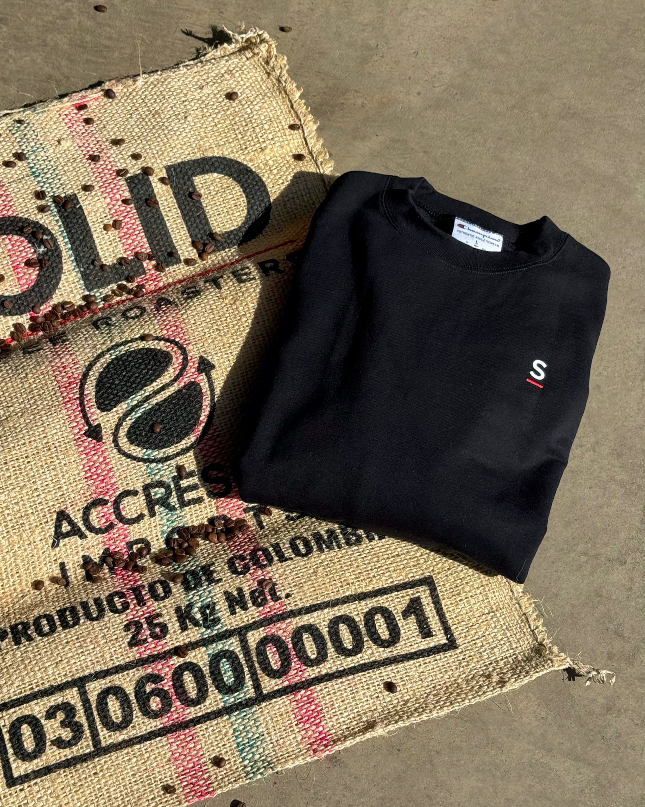 Solid Coffee Champion Crewneck Sweater